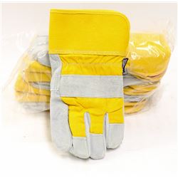 LOT OF 6 FORCEFIELD WORK GLOVES M/L