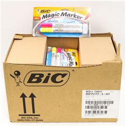 BOX OF 36 YELLOW AND PINK WINDOW MARKERS