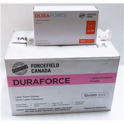 CASE WITH 1000 DURAFLEX SZ MED POWDERED GLOVES