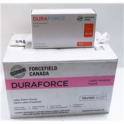 CASE WITH 1000 DURAFLEX SZ MED POWDERED GLOVES