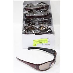 BOX OF DARK RED FRAME BLACK  LENSE DESIGNER