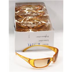 BOX OF AMBER DESIGNER SUNGLASSES