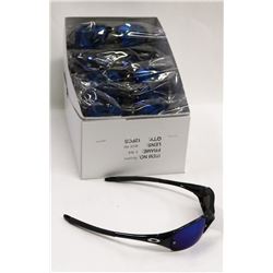 BOX OF OAKLEY STYLE  BLACK SUNGLASSES WITH