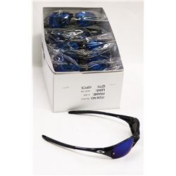 BOX OF OAKLEY STYLE  BLACK SUNGLASSES WITH