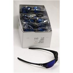 BOX OF OAKLEY STYLE  BLACK SUNGLASSES WITH