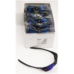 BOX OF OAKLEY STYLE  BLACK SUNGLASSES WITH
