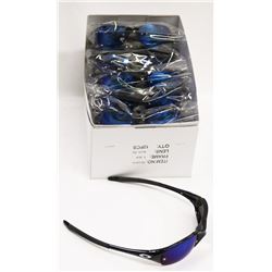 BOX OF OAKLEY STYLE  BLACK SUNGLASSES WITH