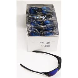 BOX OF OAKLEY STYLE  BLACK SUNGLASSES WITH