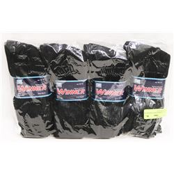 12 PAIR SPORTS COLLECTION BLACK SOCKS SIZE 10-13