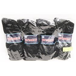 12 PAIR SPORTS COLLECTION BLACK SOCKS SIZE 10-13