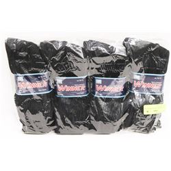 12 PAIR SPORTS COLLECTION BLACK SOCKS SIZE 10-13
