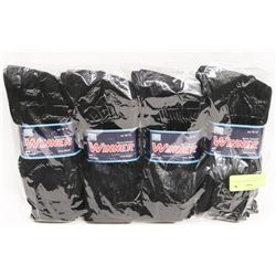 12 PAIR SPORTS COLLECTION BLACK SOCKS SIZE 10-13