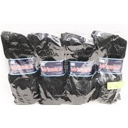 12 PAIR SPORTS COLLECTION BLACK SOCKS SIZE 10-13