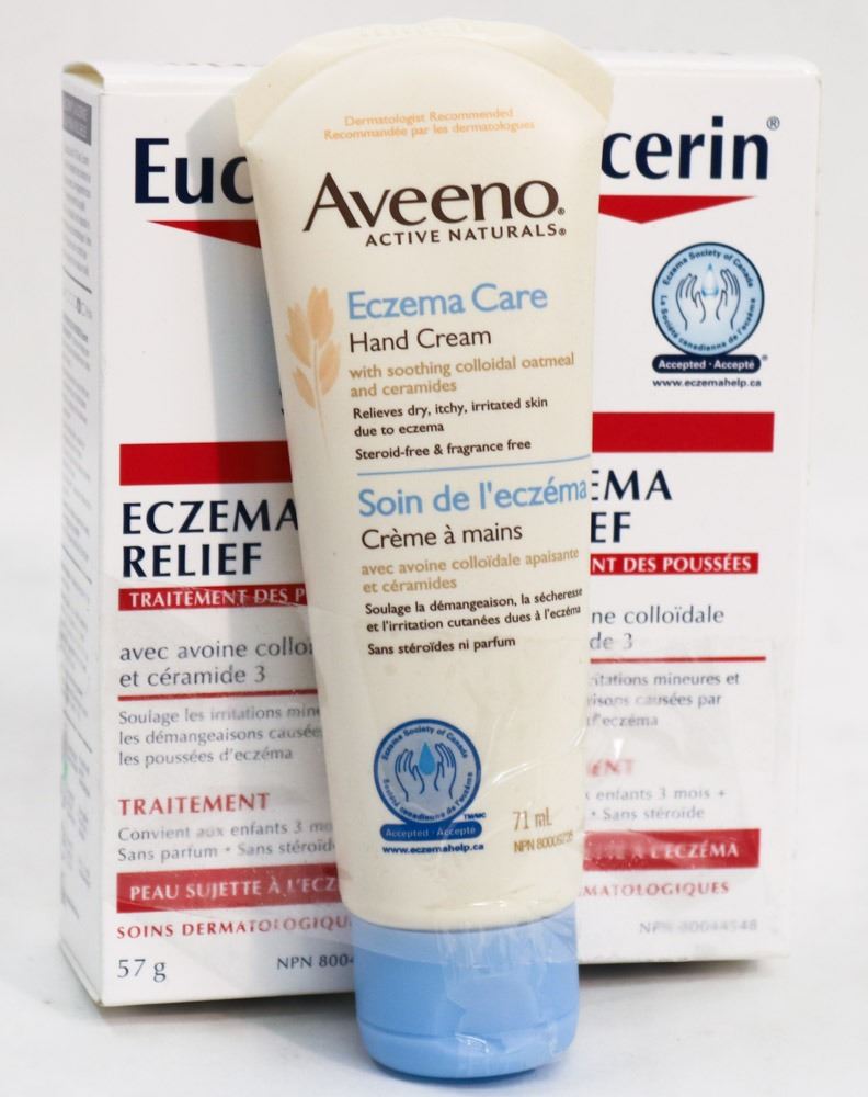Execzema LOT OF 2 EUCERIN ECZEMA RELIEF, ALVEENO ECZEMA - Kastner Auctions