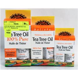 LOT OF HOLISTA  ASSORTED TEA TREE OIL PRODUCTS