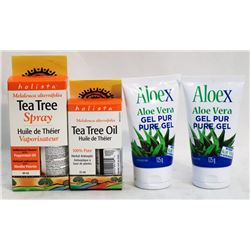 BAG OF TEA TREE PRODUCTS & ALOEX  ALOE VERA