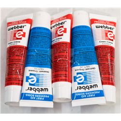 LOT OF 5 ASSORTED WEBBER OINTMENT