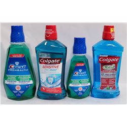 BAG OF ASSORTED MOUTH WASH