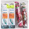 Image 1 : BAG OF KIDS FIREFLY TOOTHBRUSHES, PHILLIPS