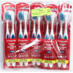 BAG OF 10 COLGATE SOFT TOOTHBRUSHES