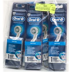 BAG OF ASSORTED ORAL-B REPLACEMENT BRUSH HEADS