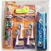 Image 1 : BAG OF TOOTHBRUSHES, BRUSH HEADS AND TOOTHPASTE