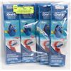 Image 1 : BAG OF ASSORTED ORAL-B KID REPLACEMENT BRUSH HEADS