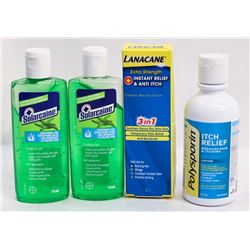BAG OF SOLARCAINE, LANACANE & POLYSPORIN