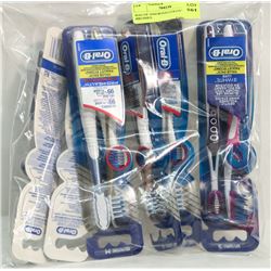 BAG OF ASSORTED COLGATE TOOTH BRUSHES