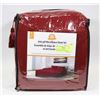 Image 1 : ANTI PILL MICROFLEECE BURGUNDY  KING SIZE SHEET