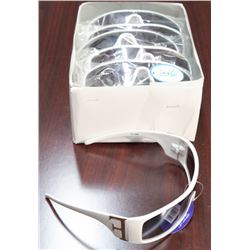 BOX OF NEW WHITE UV400 SUNGLASSES