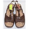 Image 1 : SANDAK LADIES WEDGE SANDALS SIZE 10 BROWN