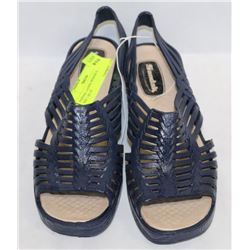 SANDAK LADIES WEDGE SANDALS SIZE 7 BLUE