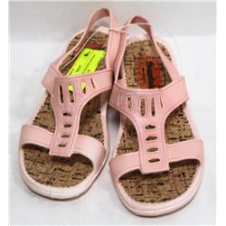 SANDAK LADIES WEDGE SANDALS SIZE 7 PINK COLOR
