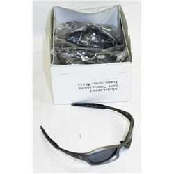 BOX OF OAKLEY STYLE GREY SUNGLASSES