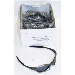 BOX OF OAKLEY STYLE GREY SUNGLASSES