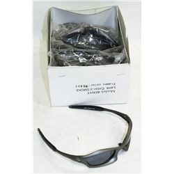 BOX OF OAKLEY STYLE GREY SUNGLASSES