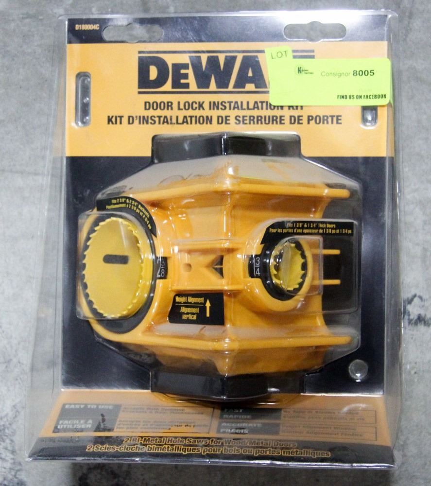 Dewalt Door Lock Installation Kit