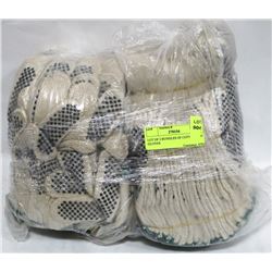 LOT OF 2 BUNDLES OF COTTON KNIT GLOVES
