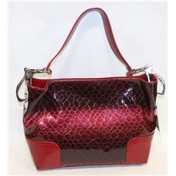 RED PRINCESS FLORENCE SNAKE SKIN STYLE PURSE
