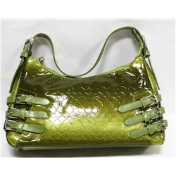 GREEN PRINCESS FLORENCE SNAKE SKIN STYLE PURSE