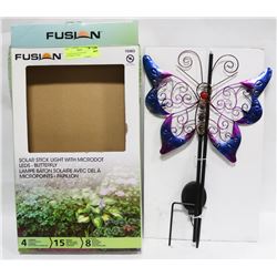 FUSION SOLAR STICK LED BUTTERFLY LIGHT