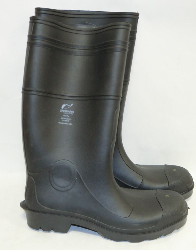 PAIR OF ONGUARD STEEL TOED RUBBER BOOTS