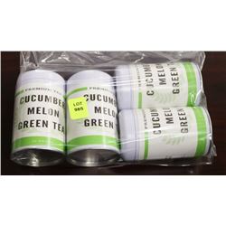 BAG WITH 4 TINS OF CUCUMBER MELON TEAS