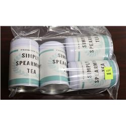 BAG WITH 4 TINS OF SIMPLY SPEARMINT TEAS