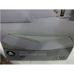 Queen 1.25" Memory Foam Topper