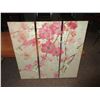 Image 2 : 3 piece Canvas set / Flowers  12" x 36 each