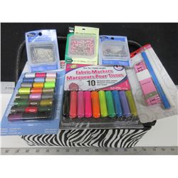 Sewing Bundle with Basket / Pins / Needles / Thread and more