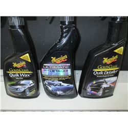 Bundle of 3 Meguires Detailing sprays