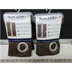 1 New pair of room darkening Curtains 50 x 63" long